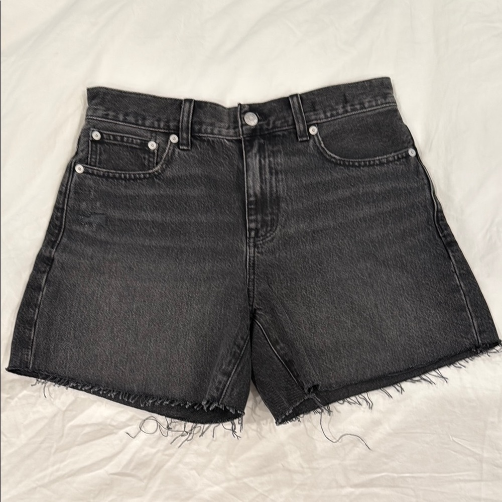 NWOT Madewell Women's Black Denim Shorts